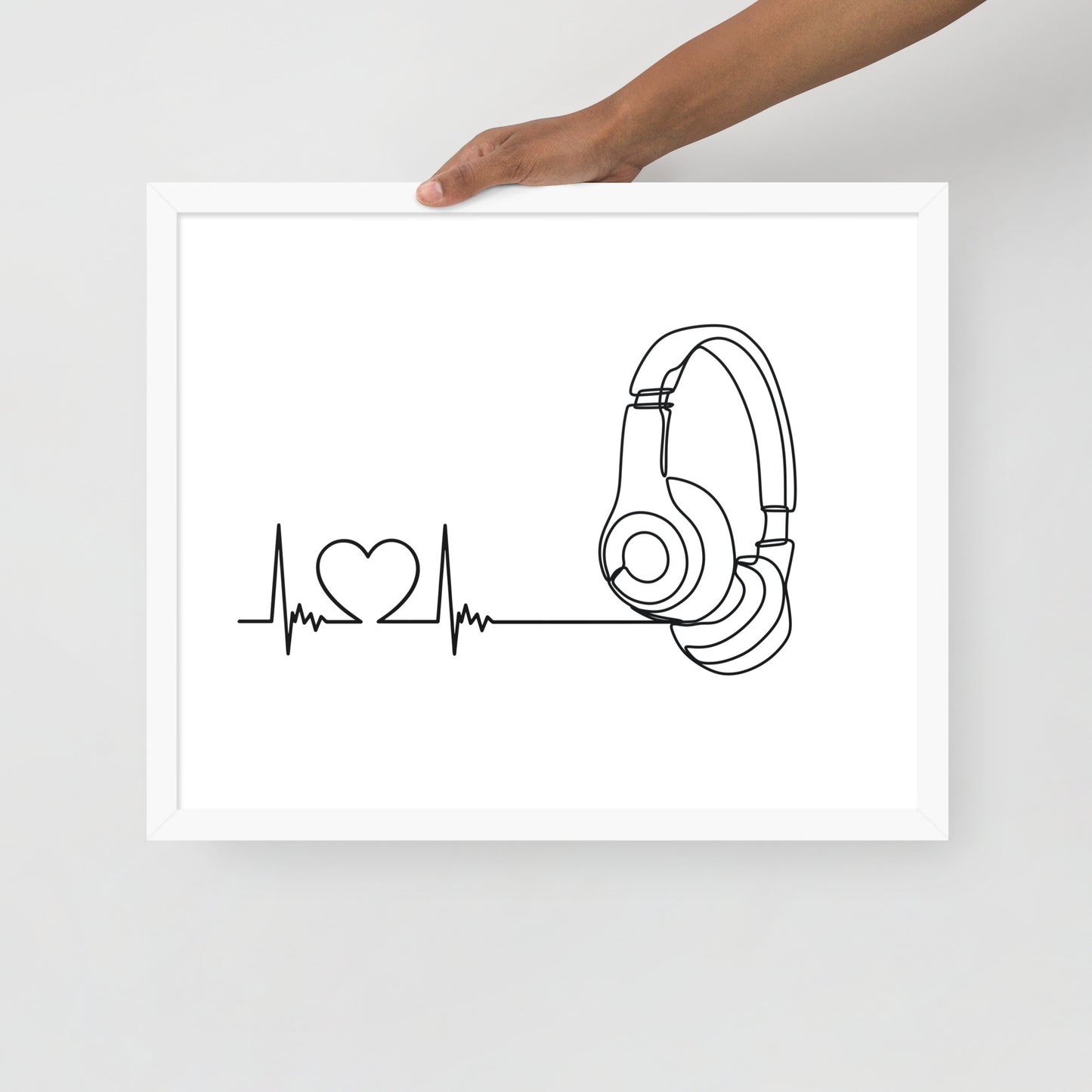 Listen to your heart - Framed poster