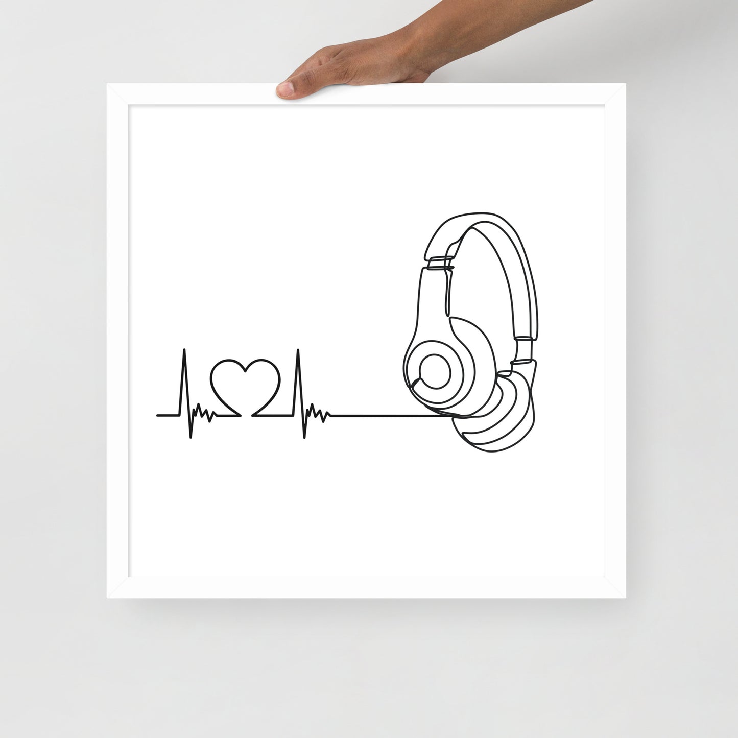 Listen to your heart - Framed poster