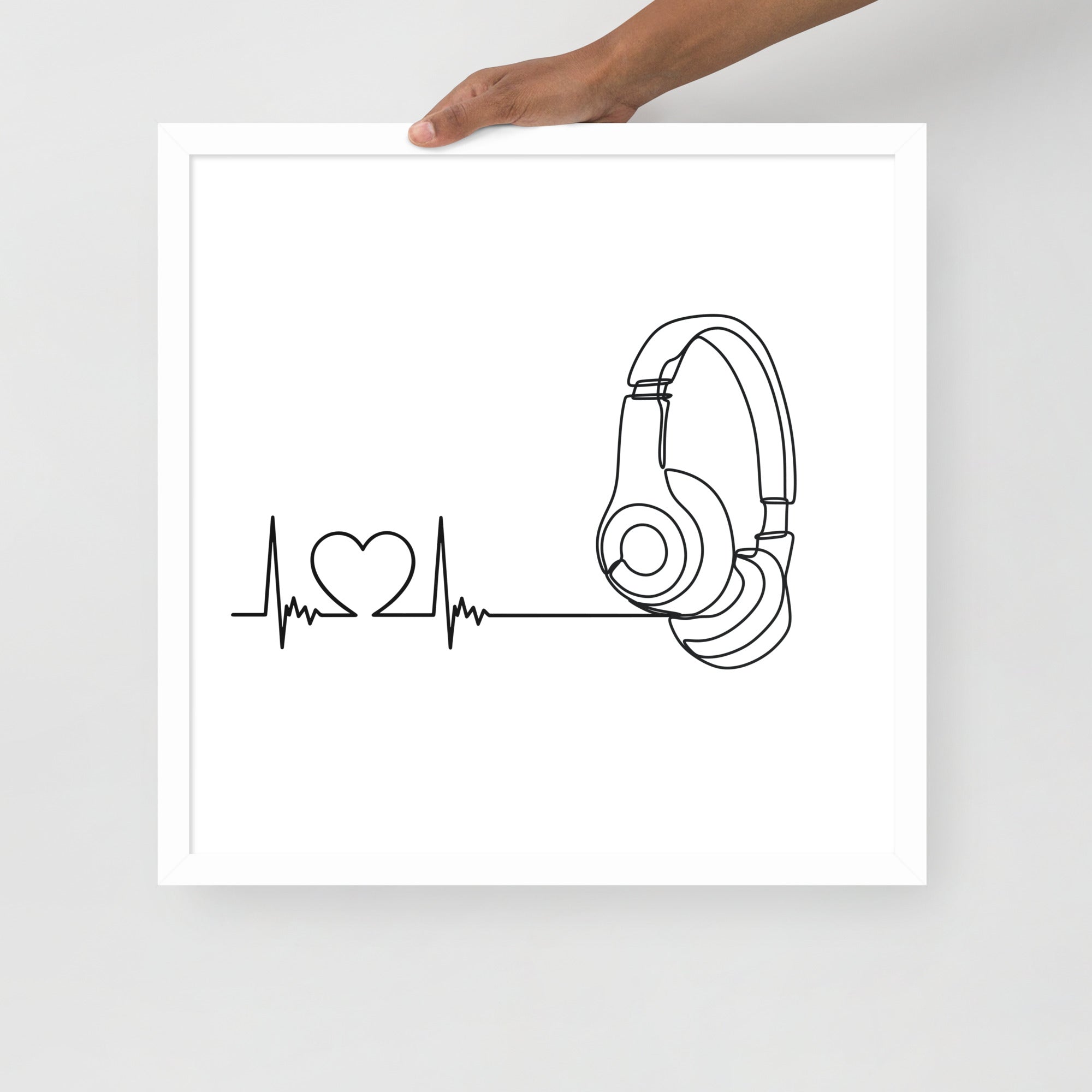 Listen to your heart - Framed poster