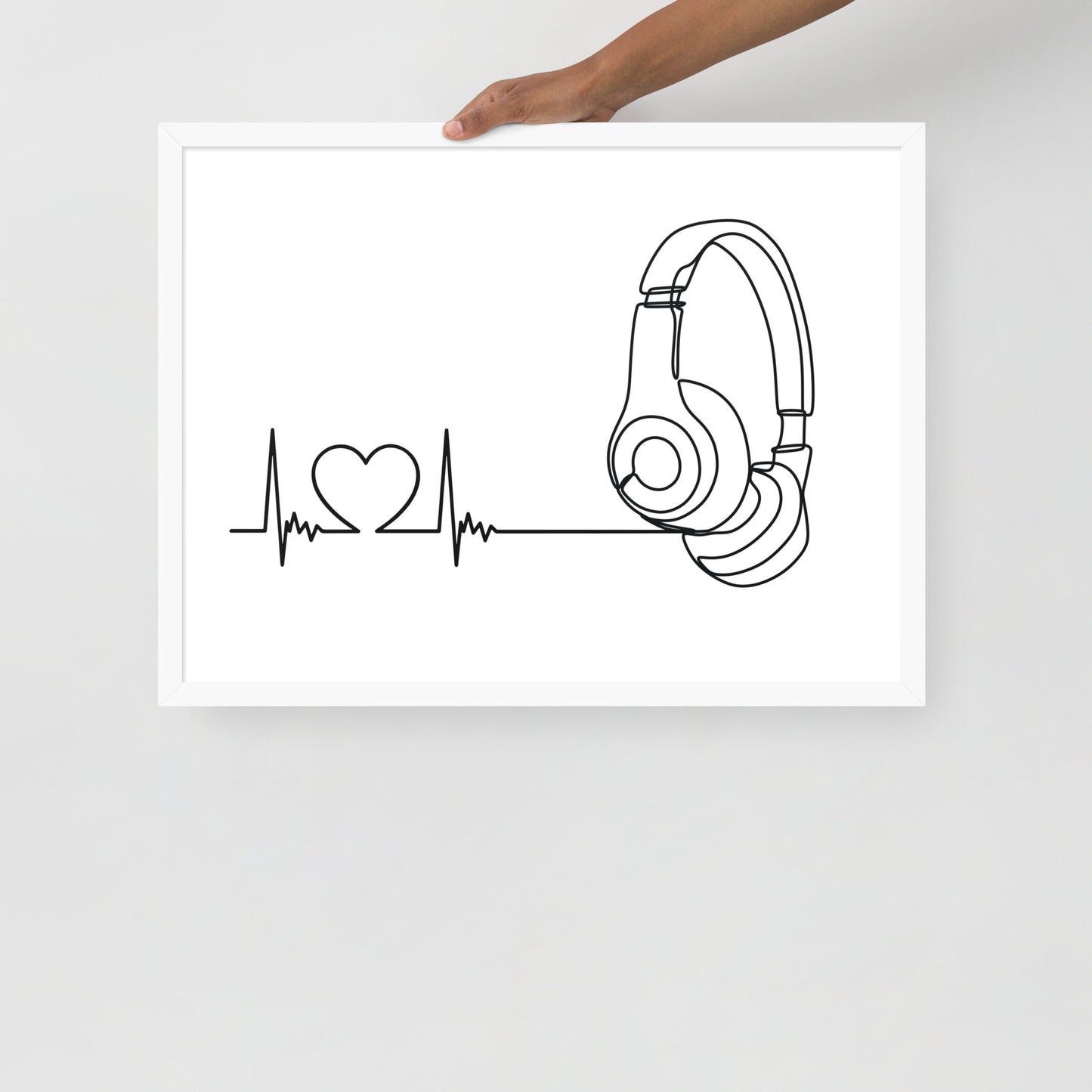 Listen to your heart - Framed poster