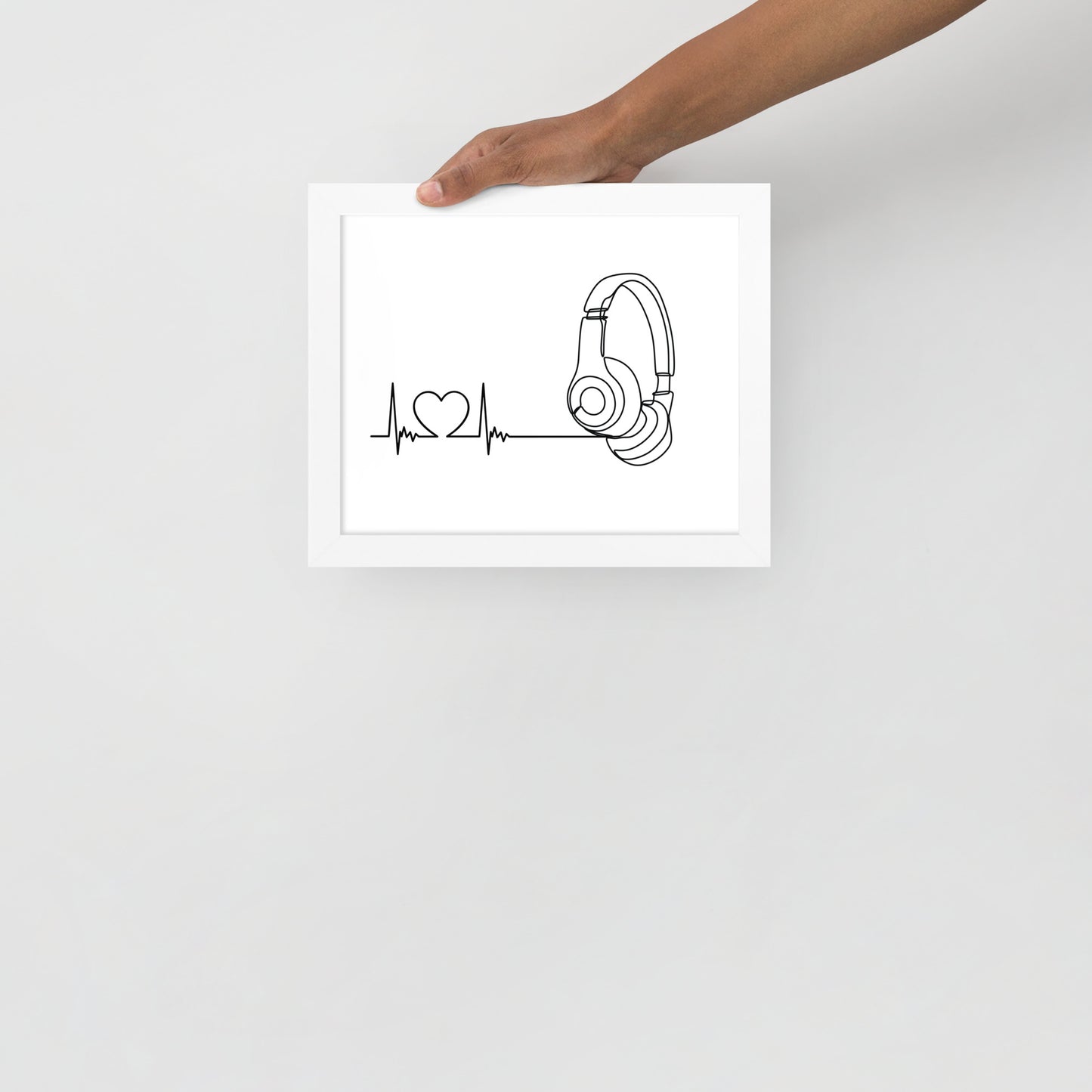 Listen to your heart - Framed poster