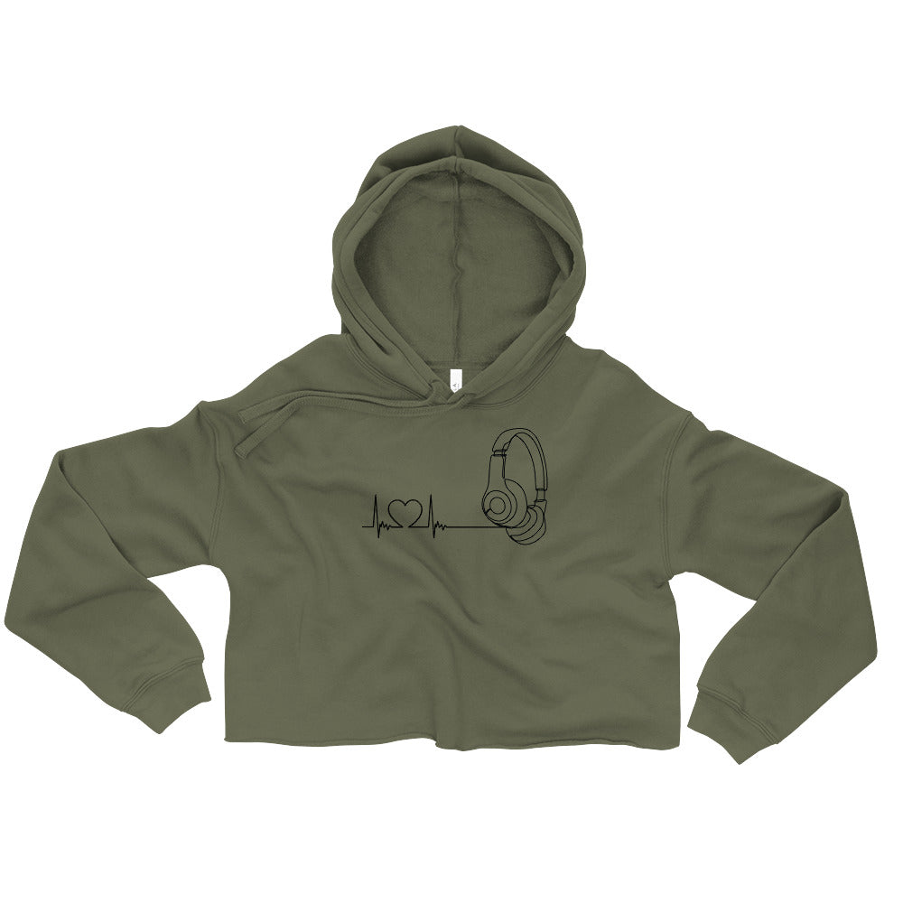 Step To The Beat- Crop Hoodie